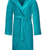 Luxe velours badjas met kap - model 'Texas'