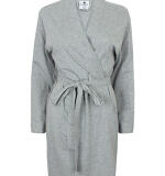 Lichte damesbadjas in jersey katoen – kimonomodel met riem