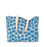 Stijlvolle en duurzame shopper met botanisch motief
